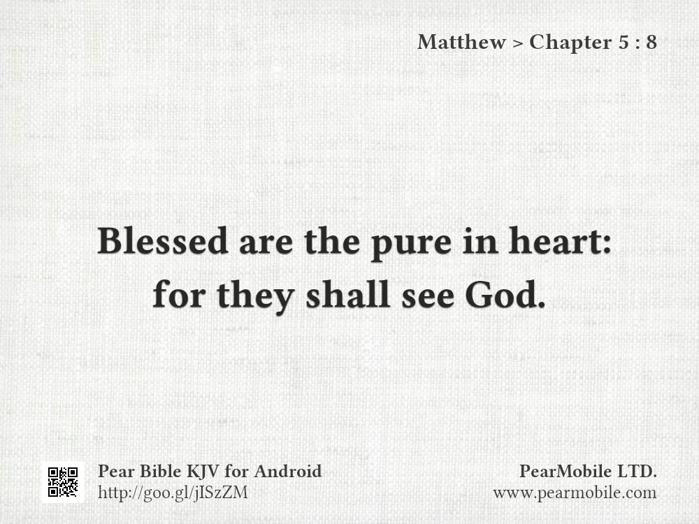 Matthew, Chapter 5:8